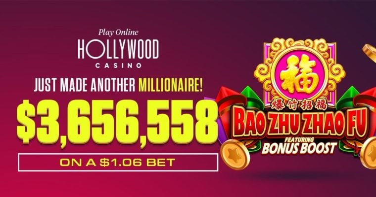 Five weeks after a $4.36 million hit in Pennsylvania, Hollywood Casino's DropZone paid $3.65 million in Michigan ... this time on a $1.06 bet.