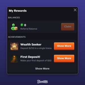 titan treasure my rewards achievements